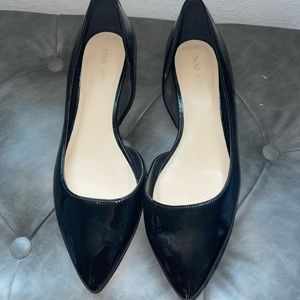 Black Pointed Flats